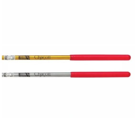 Chacott "Metallic" Stick; Color: Silver with Red Rubber Grip; F.I.G. Approved
