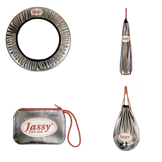 Jassy Rhythmic Gymnastics Complete Set – Color: Metallic Platinum