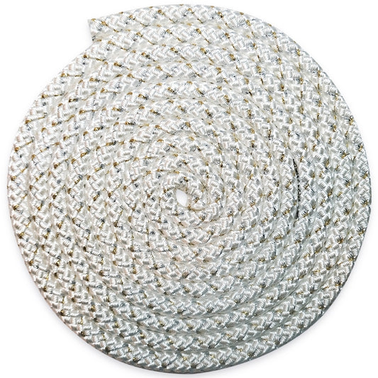Pastorelli "New Orleans Metallic" Rope, Color: White - Gold and Silver; F.I.G. Approved