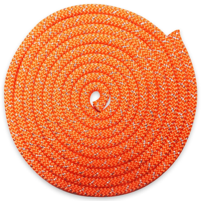 Pastorelli "New Orleans Metallic" Rope, Color: Orange - Silver; F.I.G. Approved