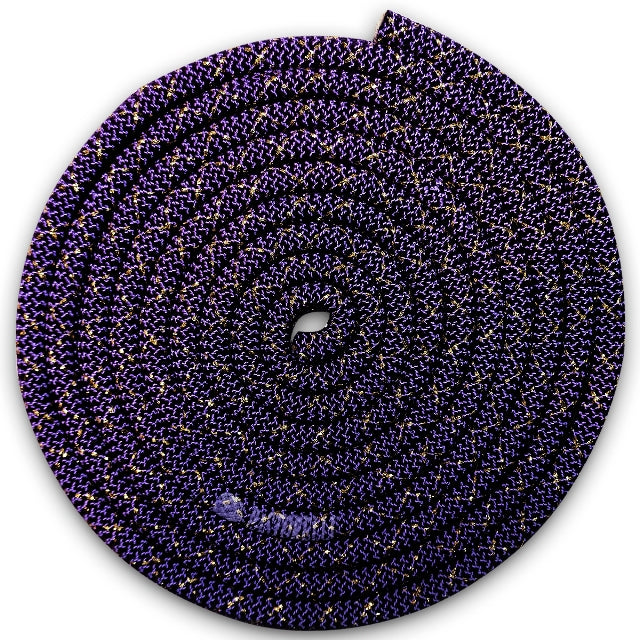 Pastorelli "New Orleans Metallic" Rope, Color: Violet - Gold; F.I.G. Approved