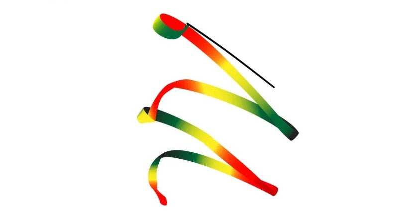 Triple Color Ribbon Ribbons – Triple Colors – Action Rhythmics