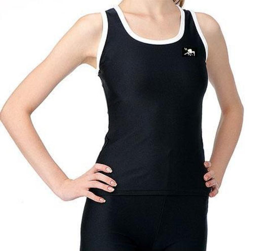 Fieria Rhythmic Gymnastics Black Sleeveless Shirt