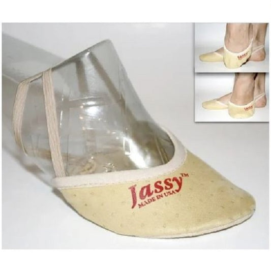 Jassy Rhythmic Gymnastics Half Shoes; Model: "PS03MF" Color - "Beige"