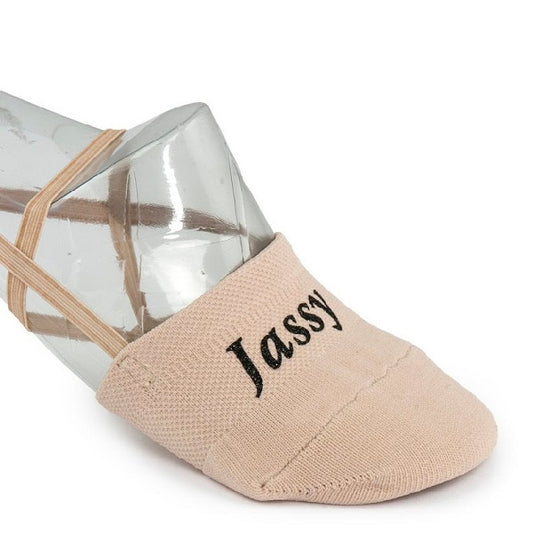 Jassy Rhythmic Gymnastics Half Shoes; Model: "PS03" Color - "Nude"