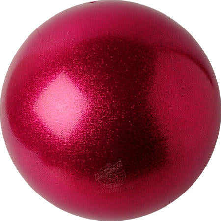 Pastorelli Rhythmic Gymnastics Ball Junior “Galaxy New Generation Glitter” – Color: Strawberry, 16 cm