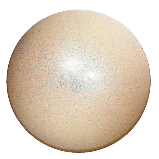 Chacott Rhythmic Gymnastics Ball “Jewelry” – Color: Pearl, 18.5 cm; F.I.G. Approved