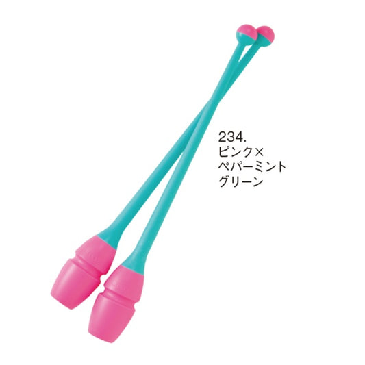 Chacott Clubs "Kids" Rubber, Color: Pink - Peppermint Green, Size: 36.5 cm