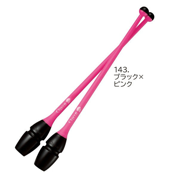 Chacott Clubs Junior "Rubber Clubs", Color: Black-Pink; F.I.G. Approved; Size 41 cm
