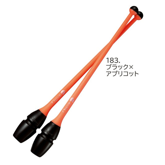 Chacott Clubs Junior "Rubber Clubs", Color: Black-Apricot; F.I.G. Approved; Size 41 cm