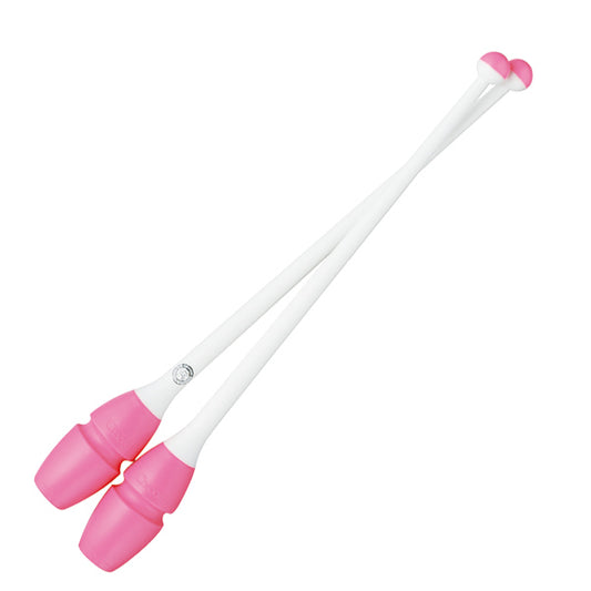 Chacott Clubs Senior “Rubber Clubs”, Color: Pink-White; F.I.G. Approved; Size 45 cm