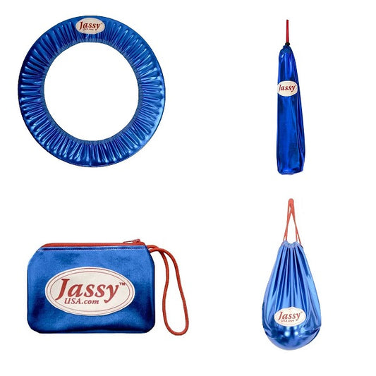 Jassy Rhythmic Gymnastics Complete Set – Color: Metallic Blue