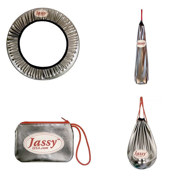 Jassy Rhythmic Gymnastics Complete Set – Color: Metallic Platinum