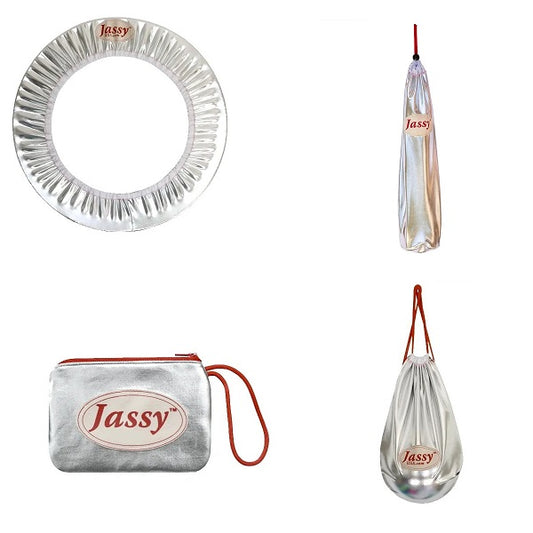 Jassy Rhythmic Gymnastics Complete Set – Color: Metallic Silver