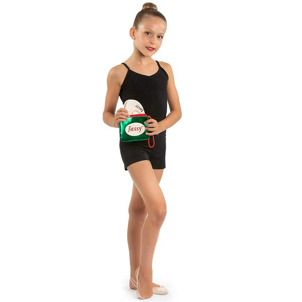 Jassy Rhythmic Gymnastics Shoe Pouch – Color: Metallic Fuchsia