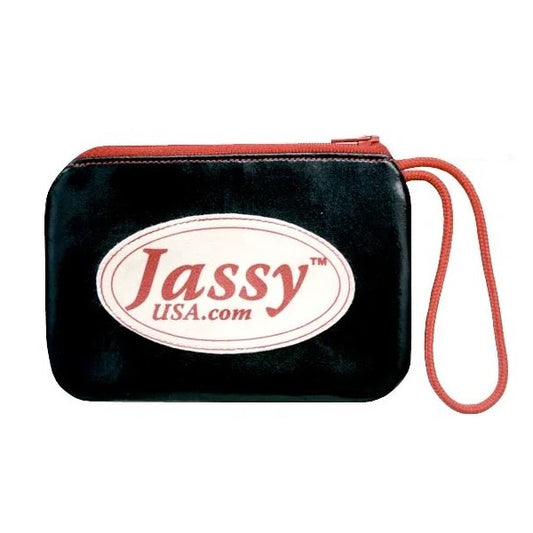 Jassy Rhythmic Gymnastics Shoe Pouch – Color: Metallic Black
