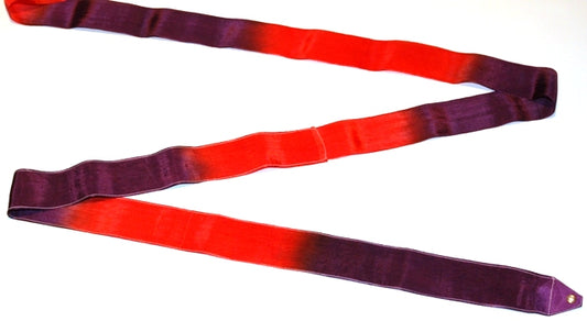 Osaki Rhythmic Gymnastics Double Color Ribbon; Model: MJ-715HG; Color: Purple and Red; TOP QUALITY