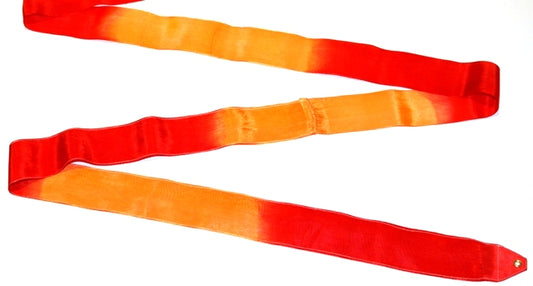 Osaki Rhythmic Gymnastics Double Color Ribbon; Model: MJ-715HG; Color: Red and Orange; TOP QUALITY