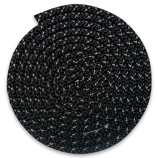 Pastorelli "New Orleans Metallic" Rope, Color: Black - Silver; F.I.G. Approved