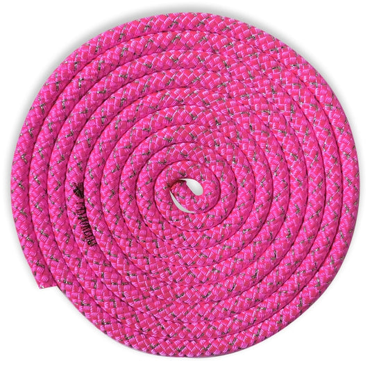 Pastorelli "New Orleans Metallic" Rope, Color: Fluorescent Pink - Silver; F.I.G. Approved