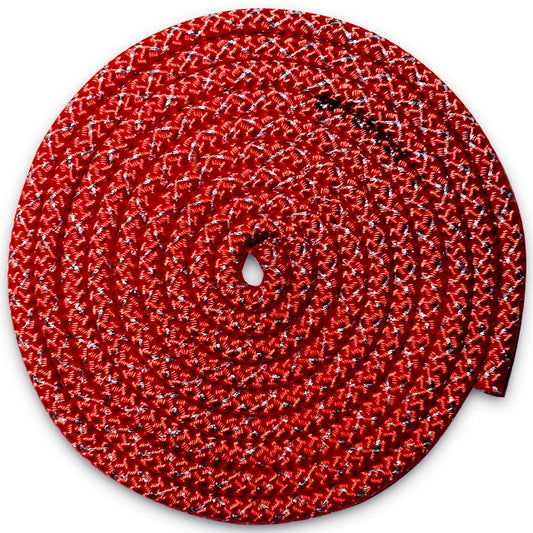 Pastorelli "New Orleans Metallic" Rope, Color: Red - Silver; F.I.G. Approved