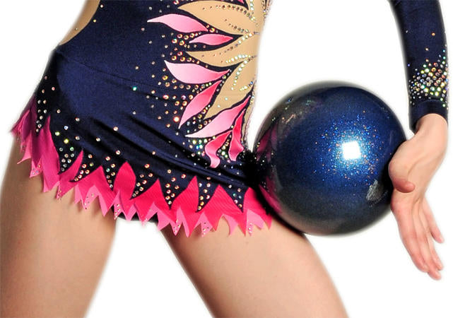 Pastorelli Rhythmic Gymnastics Ball “Galaxy New Generation Glitter” – Color: Navy Blue, 18 cm; F.I.G. Approved