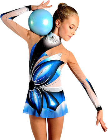 Pastorelli Rhythmic Gymnastics Ball “Galaxy New Generation Glitter” – Color: Light Blue, 18 cm; F.I.G. Approved