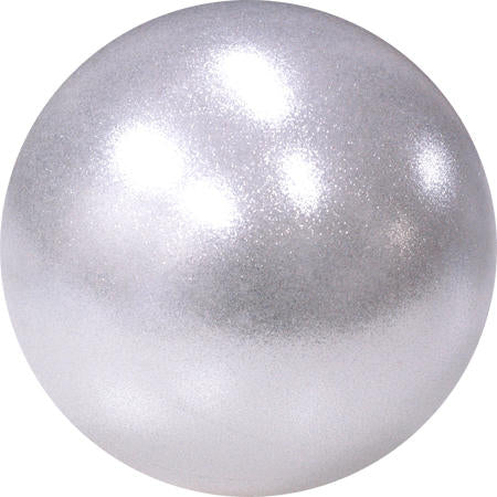 Pastorelli Rhythmic Gymnastics Ball “Galaxy New Generation Glitter” – Color: Silver, 18 cm; F.I.G. Approved