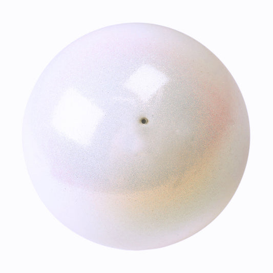 Pastorelli Rhythmic Gymnastics Ball Junior “Galaxy New Generation Glitter” – Color: White, 16 cm