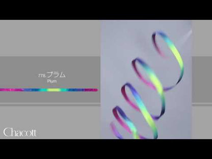 Chacott Rhythmic Gymnastics Gradation Ribbon, Color: "Plum"; FIG Approved