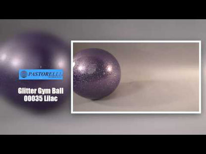 Pastorelli Rhythmic Gymnastics Ball “Galaxy New Generation Glitter” – Color: Lilac, 18 cm; F.I.G. Approved