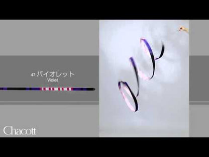 Chacott Rhythmic Gymnastics Gradation Ribbon, Color: "Violet"; FIG Approved