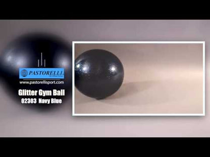 Pastorelli Rhythmic Gymnastics Ball “Galaxy New Generation Glitter” – Color: Navy Blue, 18 cm; F.I.G. Approved