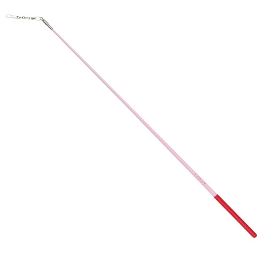 Chacott Junior Rubber Grip Stick; Color: Pink with Red Rubber Grip; 50 cm